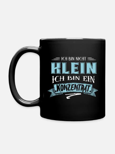 Ich bin nicht klein - Tasse einfarbig - Schwarz
