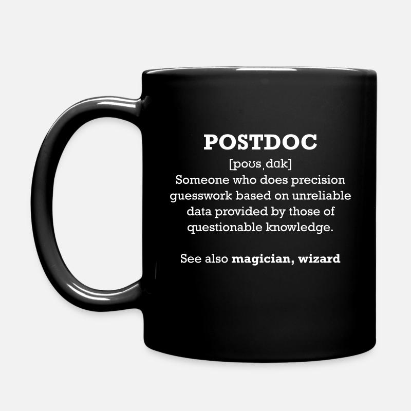 Postdoc - wizard - Tasse einfarbig - Schwarz