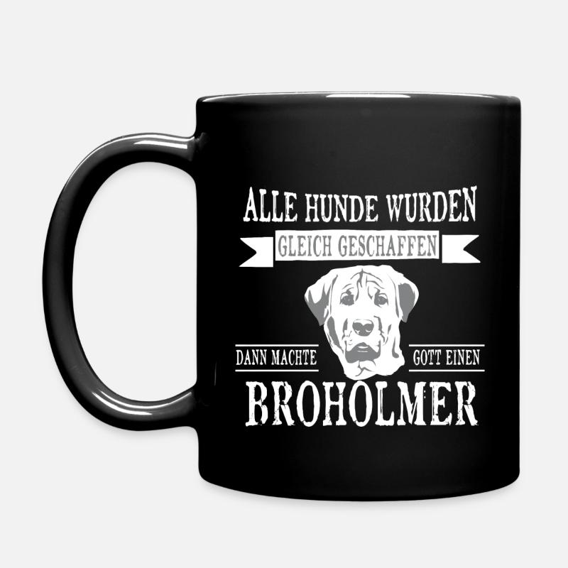 Alle Hunde Broholmer - Tasse einfarbig - Schwarz