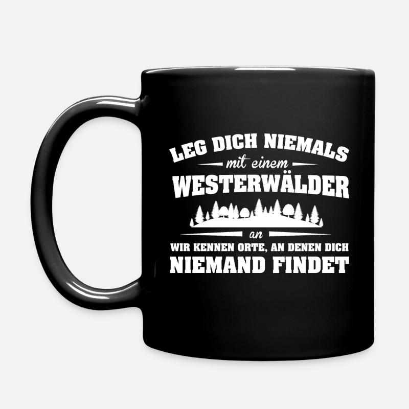 Länder Westerwälder LDN - Tasse einfarbig - Schwarz