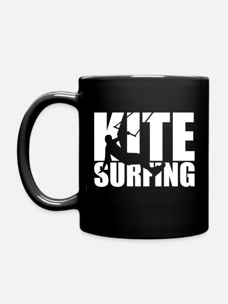 Kitesurfing - Tasse einfarbig - Schwarz