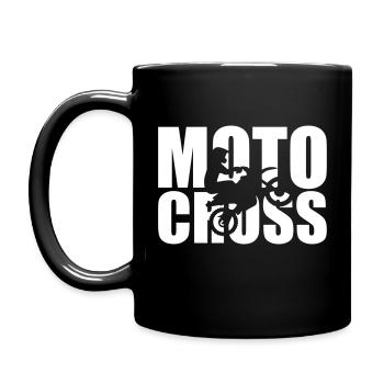 Motocross - Tasse einfarbig - Schwarz - Links