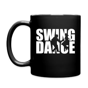 Swing dance - Tasse einfarbig - Schwarz - Links