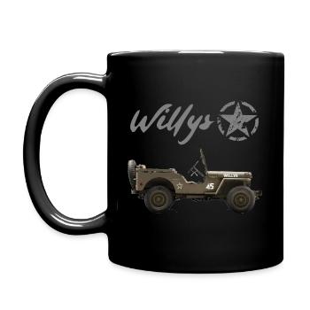 Willys Stern - Tasse einfarbig - Schwarz - Links