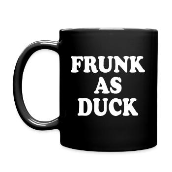Frunk as duck - Tasse einfarbig - Schwarz - Links