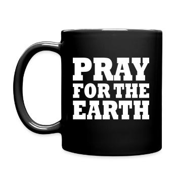 Pray for the world - Mug uni - noir - Gauche