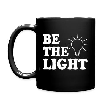 Be the light - Full Colour Mug - black - Left