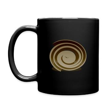 Kreis - Tasse einfarbig - Schwarz - Links