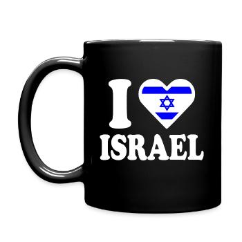 I love israel - Full Colour Mug - black - Left