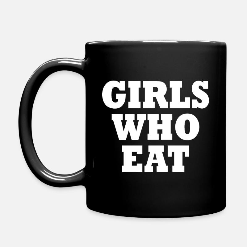 Girls who eat - Tasse einfarbig - Schwarz