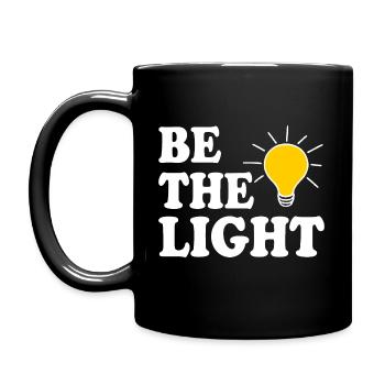Be the light - Full Colour Mug - black - Left