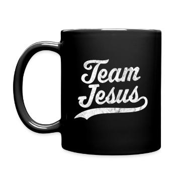 Team Jesus - Full Colour Mug - black - Left