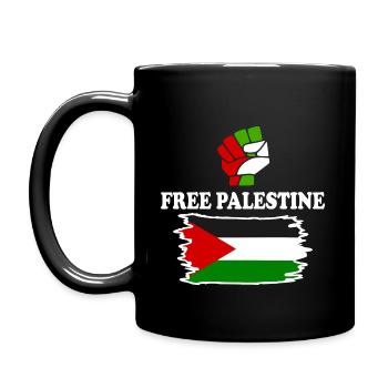 Free palestine - Mug uni - noir - Gauche