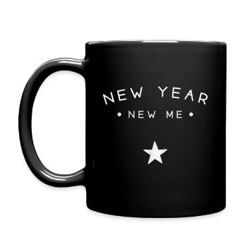 Neues Jahr, neues Ich - Tasse einfarbig - Schwarz - Links