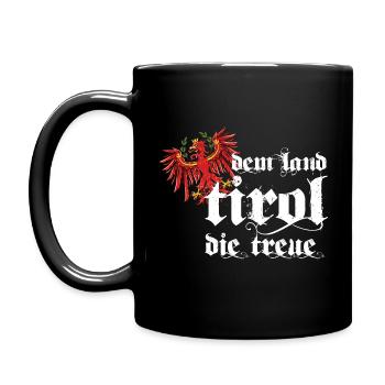 Dem Land Tirol die Treue 2024 - Tasse einfarbig - Schwarz - Links