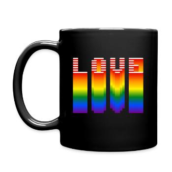 Only Love - Full Colour Mug - black - Left