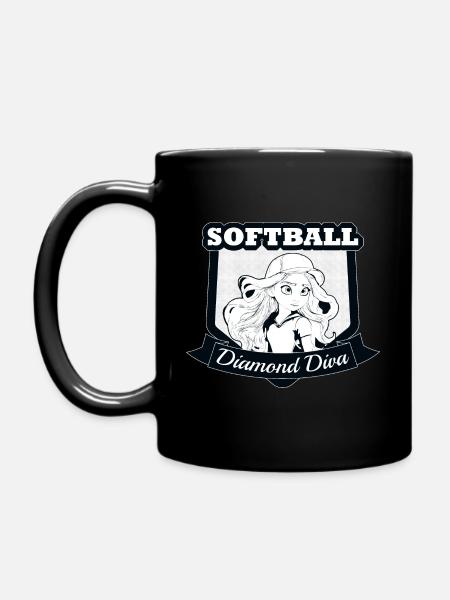 Diamant-Diva - Tasse einfarbig - Schwarz