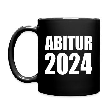Abitur 2024 - Tasse einfarbig - Schwarz - Links