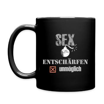 Sexbombe - Entschärfen unmöglich - Tasse einfarbig - Schwarz - Links