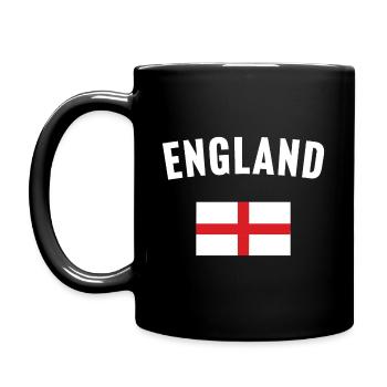 Drapeau de l’Angleterre - Mug uni - noir - Gauche