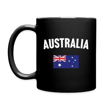 Drapeau de l’Australie - Mug uni - noir - Gauche