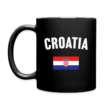Croatia Flag - Full Colour Mug - black - Left