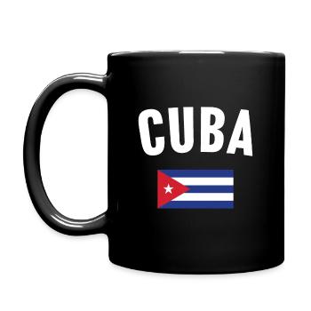 Drapeau de Cuba - Mug uni - noir - Gauche