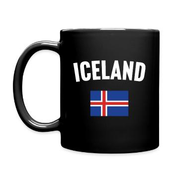 Drapeau islandais - Mug uni - noir - Gauche