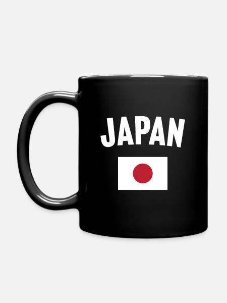 Japan Flag - Full Colour Mug - black