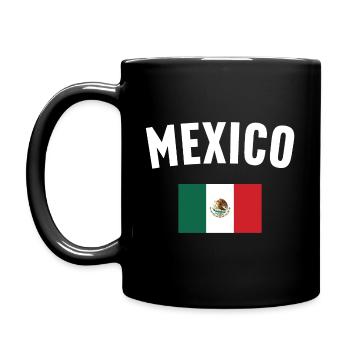 Drapeau du Mexique - Mug uni - noir - Gauche