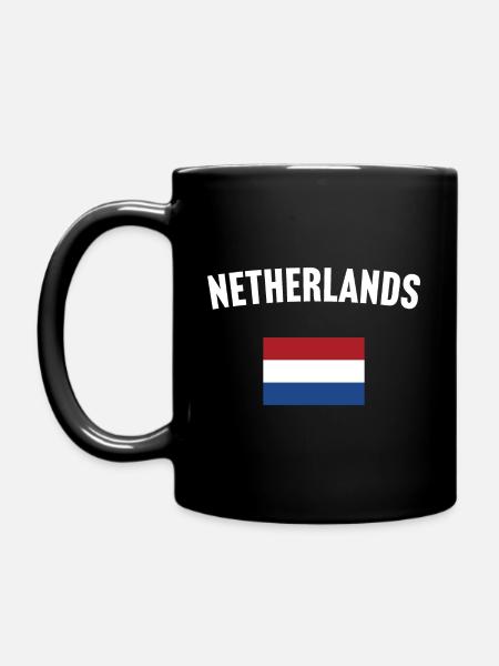 Drapeau néerlandais - Mug uni - noir