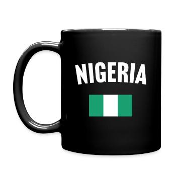 Drapeau du Nigeria - Mug uni - noir - Gauche