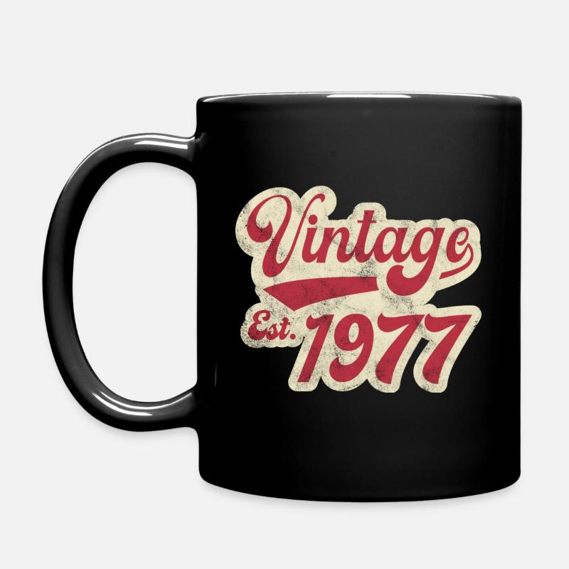 Vintage Est 1977 - Mug uni - noir
