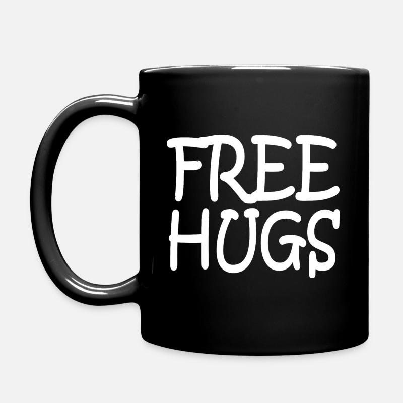 Free hugs - Full Colour Mug - black