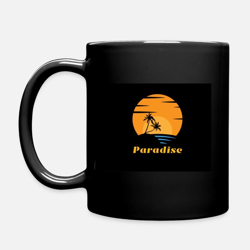 Sunset Paradise - Full Colour Mug - black