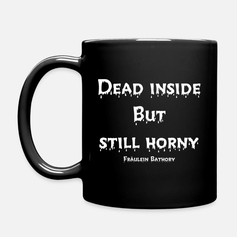 Dead Inside - Tasse einfarbig - Schwarz