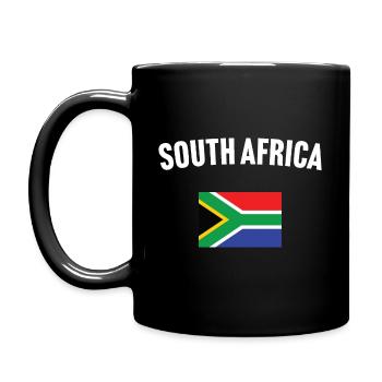 Drapeau de l’Afrique du Sud - Mug uni - noir - Gauche