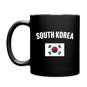 Drapeau de la Corée du Sud - Mug uni - noir - Gauche