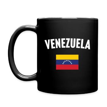 Venezuela Flagge - Tasse einfarbig - Schwarz - Links