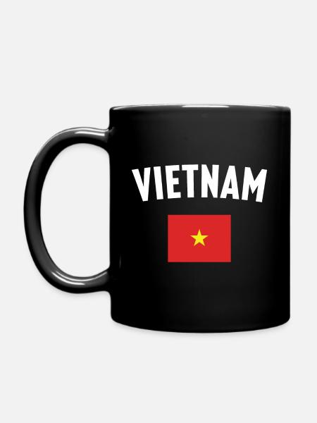 Drapeau du Vietnam - Mug uni - noir