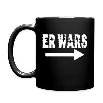 Lustiger Spruch Er Wars Sprüche Ironie Humor Fun - Tasse einfarbig - Schwarz - Links