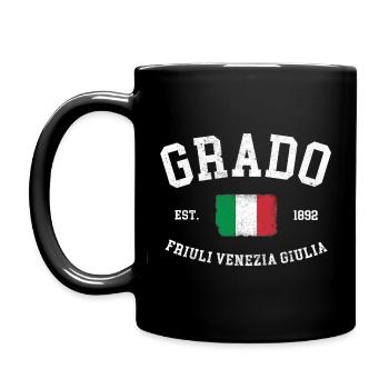 Grado Frioul-Vénétie Julienne Drapeau Italie - Mug uni - noir - Gauche