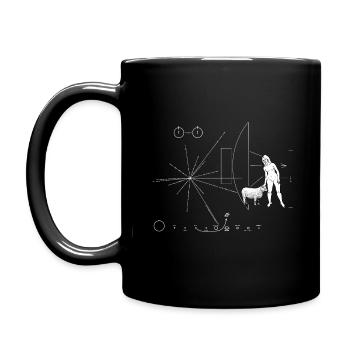 Plate Pioneer Sheep - Full Colour Mug - black - Left