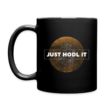 Bitcoin Shirt Men Just Hodl Il Funny Cryptographie Tee - Mug uni - noir - Gauche