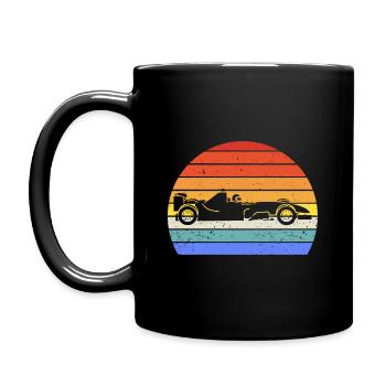 Vintage Retro Formula Car Racing Car V - Mug uni - noir - Gauche