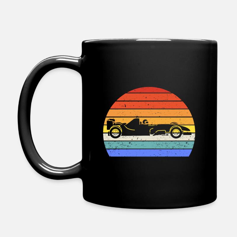 Vintage Retro Formel Auto Rennwagen V. - Tasse einfarbig - Schwarz