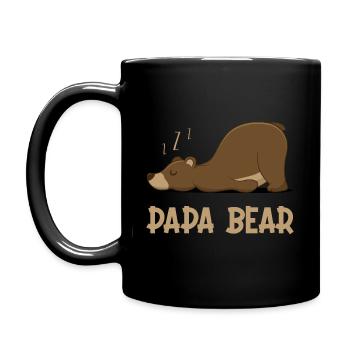 Papa Bear - Full Colour Mug - black - Left