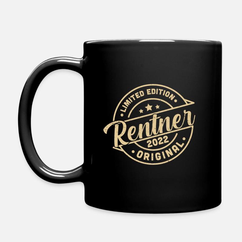 Rentner 2022 Limited Edition Original Ruhestand - Tasse einfarbig - Schwarz