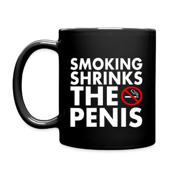 Smoking shrinks the penis - Mug uni - noir - Gauche