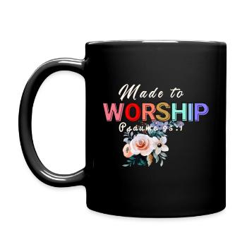 Made to Worship - Full Colour Mug - black - Left